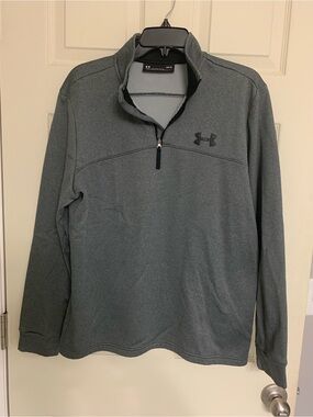 Under Armour Dark Heather Gray Quarter-Zip Pullover